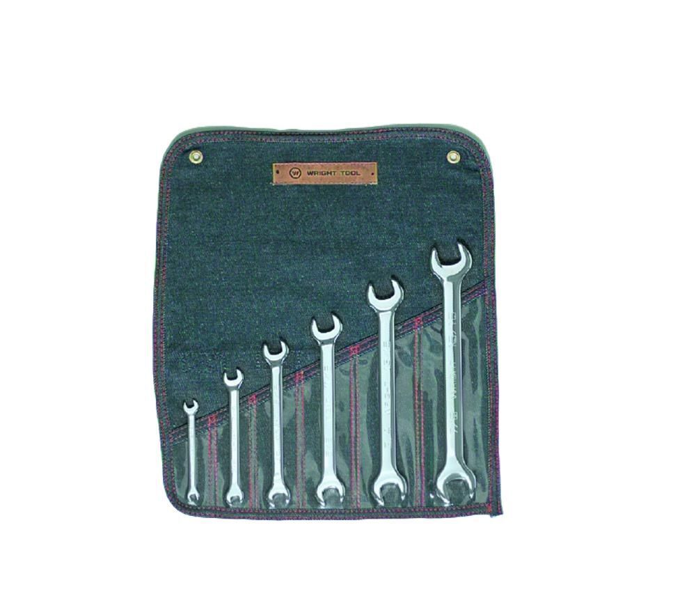 Wright Tool 6 pc. Open End Wrench Set 1/4 In. to 15/16 In., large image number 1