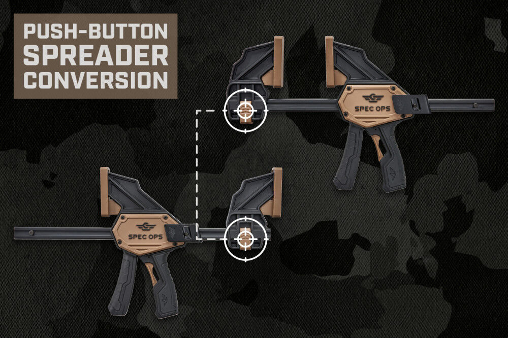 Spec Ops 7 Inch Medium 1-Handed Trigger Clamps 165 Lbs. 2 Pack, large image number 2