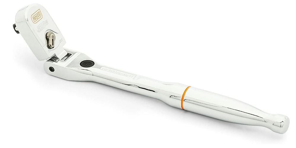 GEARWRENCH 120XP Ratchet 1/4 Inch Drive Locking Flex Head 7 Inch, large image number 2