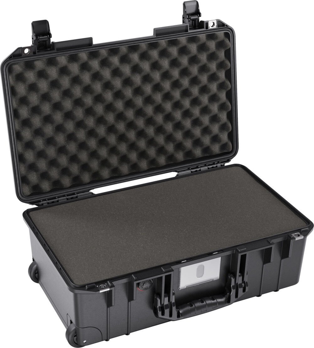 Pelican 1535 Polypropylene 0.95 Cu-Ft. Air Carry-On Case with Foam, Black – 015350-0002-110