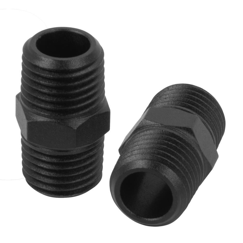 DEWALT 1/4 Inch NPT (M) x 1/4 Inch NPT (M) Close Hex Connector, 2 Pack, large image number 2