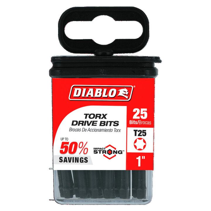 Diablo Tools 1 Inch #25 Torx Drive Bits 25 Pack, large image number 1