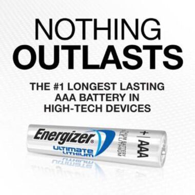 Energizer EVER2PK AA Lita Battery, large image number 1