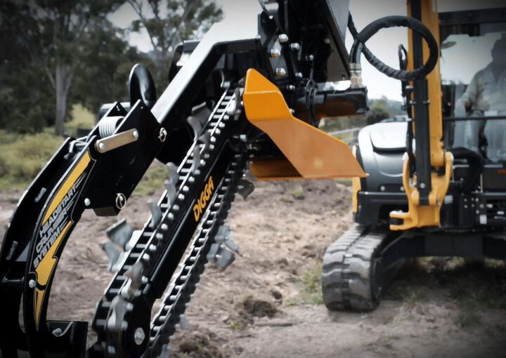 Digga North America Bigfoot XD Trencher High Flow 60in (Skid Steers Backhoes & Mini Excavators Up To 8T), large image number 1