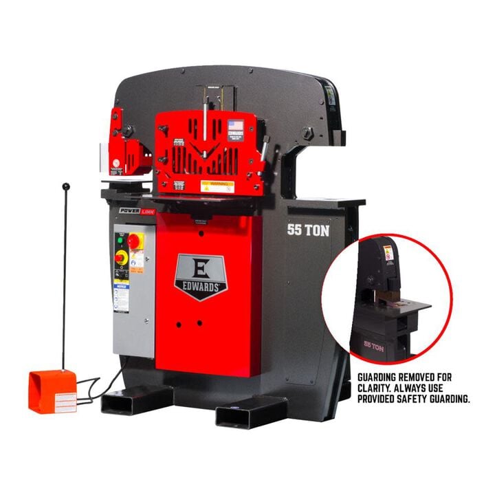 Edwards 55 Ton Ironworker 3 Phase 208 Volt PowerLink Coper Notcher, large image number 2