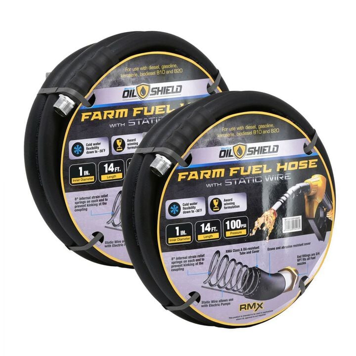 BluBird OilShield 1 Inch x 14 Ft Fuel Hose 2 Pieces, large image number 1