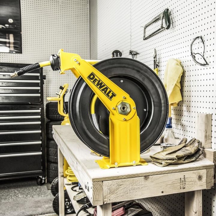 DEWALT 3/8 in. x 50 ft. Double Arm Auto Retracting Air Hose Reel, large image number 5