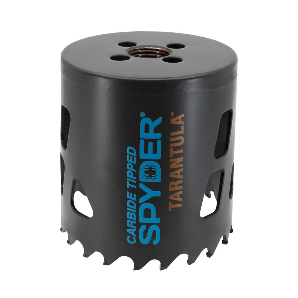 Spyder 2-1/2 Inch Carbide Tipped Metal/Wood Cutting Hole Saw - 600909CF