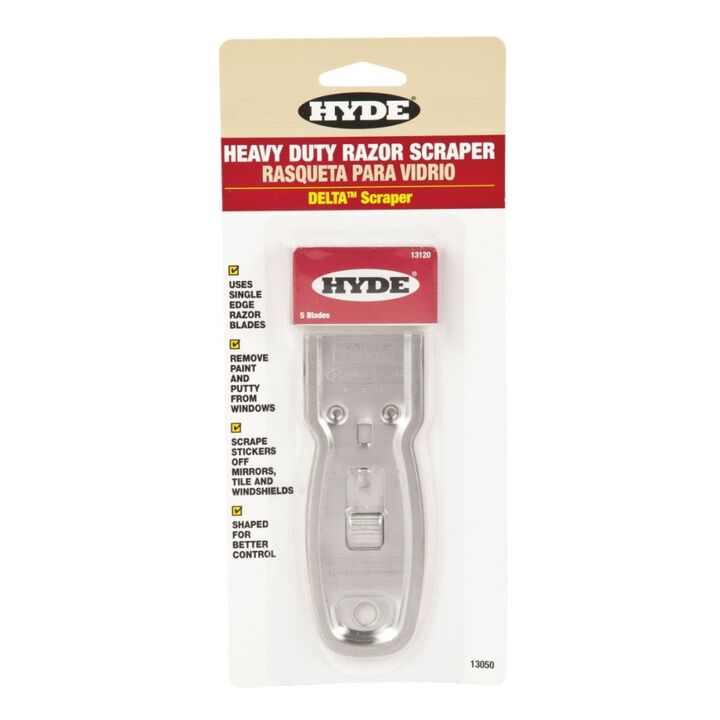 Hyde Carbon Steel Blade Single-Edge Heavy-Duty Razor Scraper, large image number 1