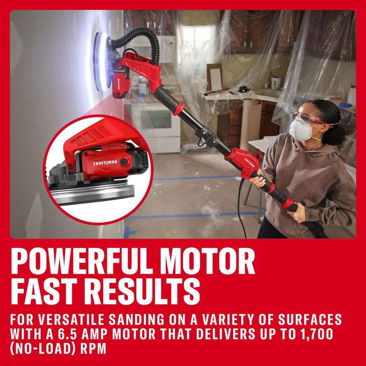 CRAFTSMAN 9 Inch 6.25 Amp Drywall Sander, large image number 5