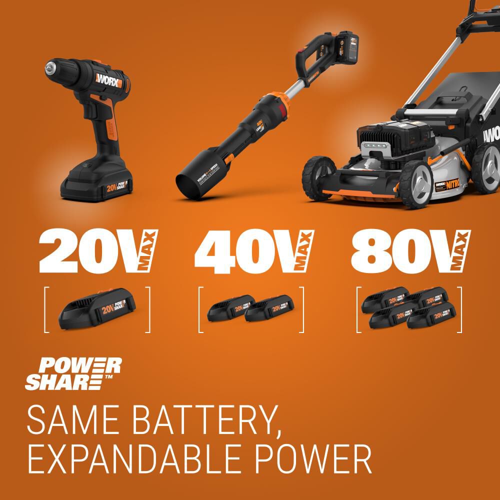 Worx 20V Power Share Cordless Shop Blower Kit, large image number 7