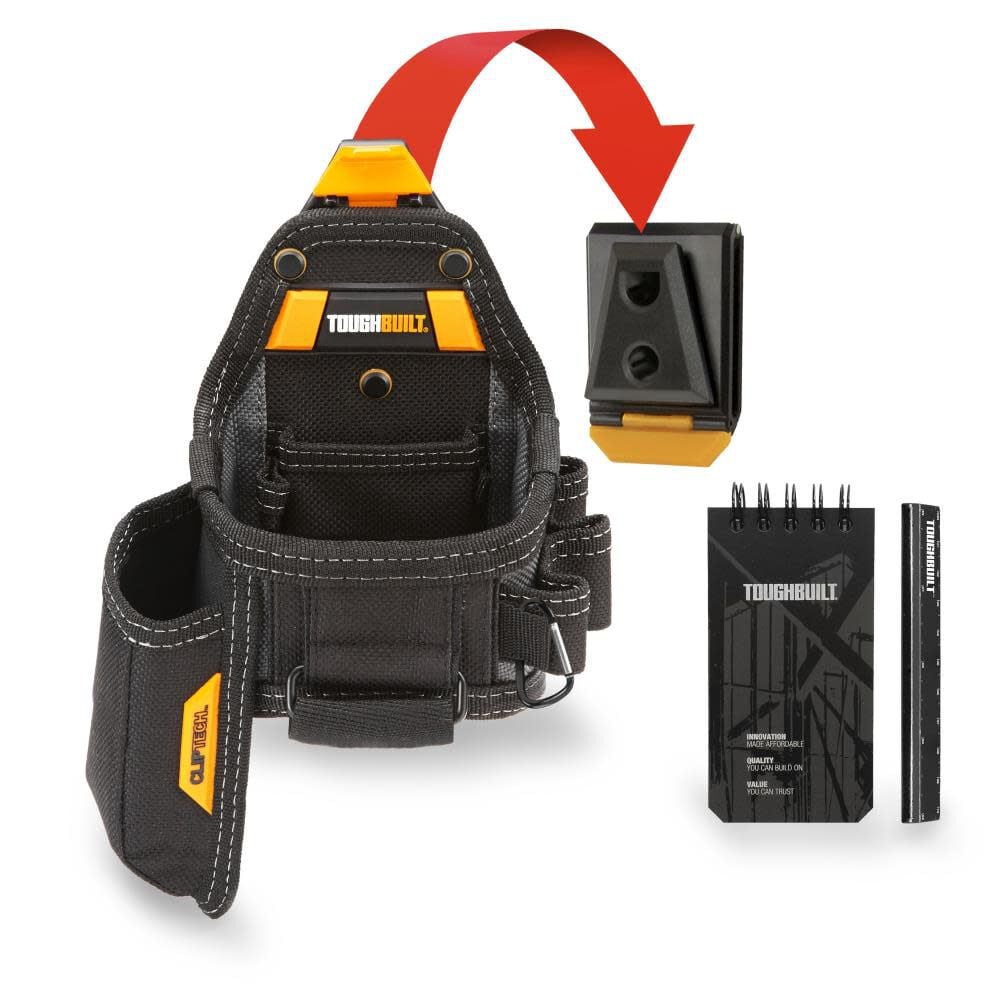 Toughbuilt Tape and Knife Pouch with Notebook and Pencil – TB-CT-25X-BES