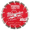Milwaukee DIAMOND MAX 9 Inch Segmented Turbo Rim Diamond Blade for Reinforced Concrete, Stone, and Brick, small image number 1