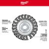 Milwaukee 4 in. Carbon Steel Full Cable Twist Knot Wheel, small