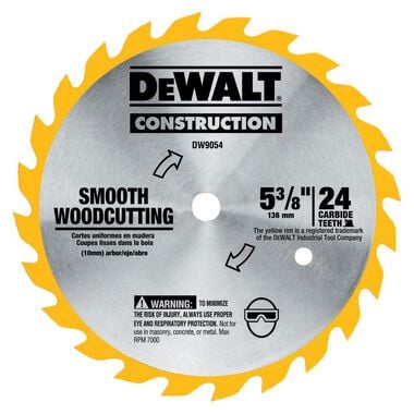 DEWALT 5-3/8-in 24-Tooth Carbide Blade