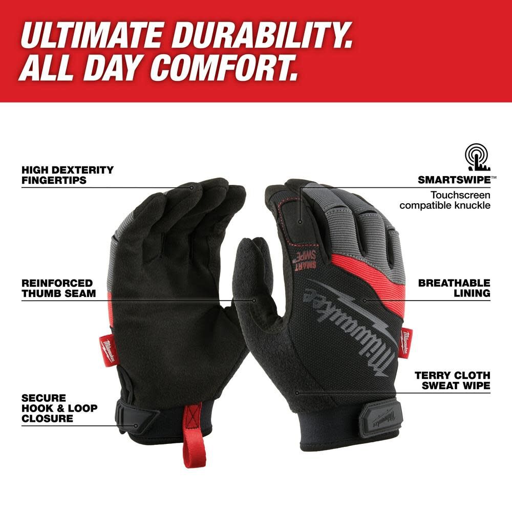 Milwaukee Performance Work Gloves 48-22-8725M910 Acme Tools
