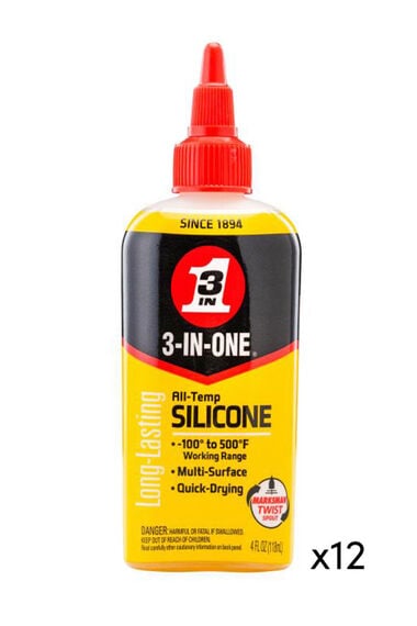 3-In-One 4oz All-Temperature Silicone Drip Oil 12pk