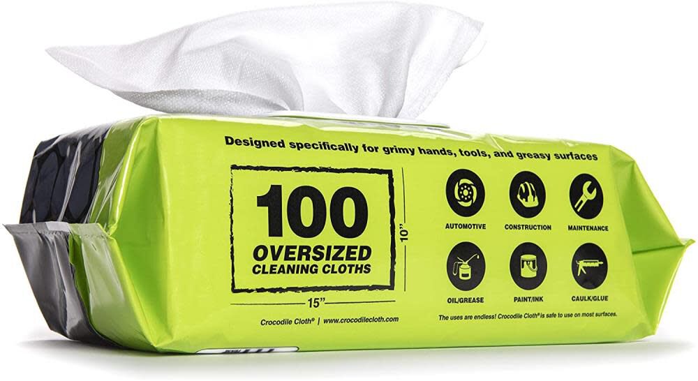 Crocodile Cloth® Professional Original Cleaning Cloth Wipes, 100