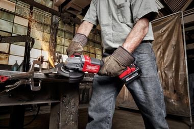 Milwaukee M18 FUEL 4-1/2 in.-6 in. No Lock Braking Grinder with Paddle Switch (Bare Tool), large image number 12