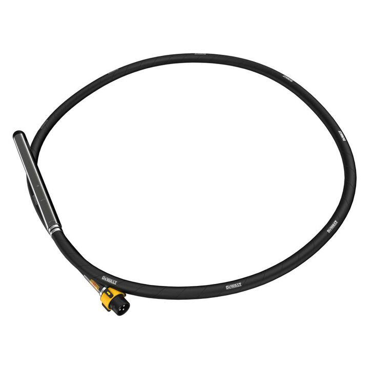 DEWALT Rubber Tip 1-1/2 Inch Vibrator Head with 10 Ft Shaft