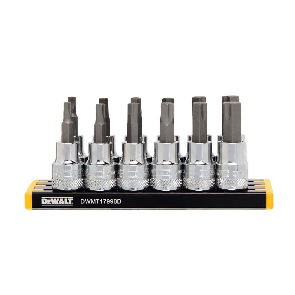 DEWALT 3/8in Drive MM Hex Bit Socket Set 12pc - DWMT17002