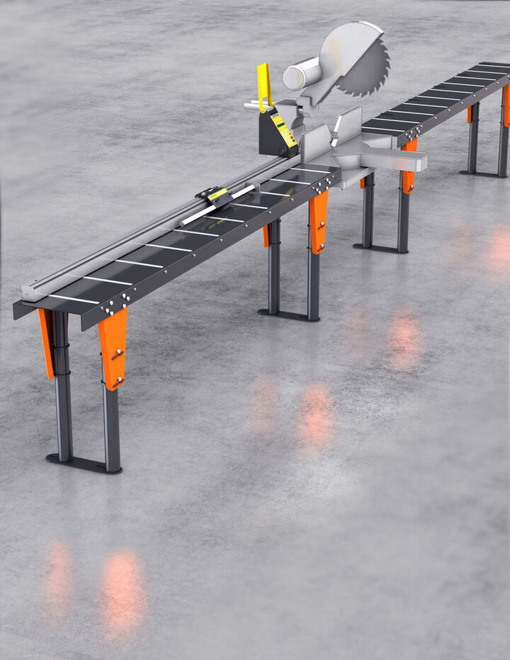 Tigerstop SawGear 12' Saw Fence System Automatic Pusher and Stop Gauge, large image number 1