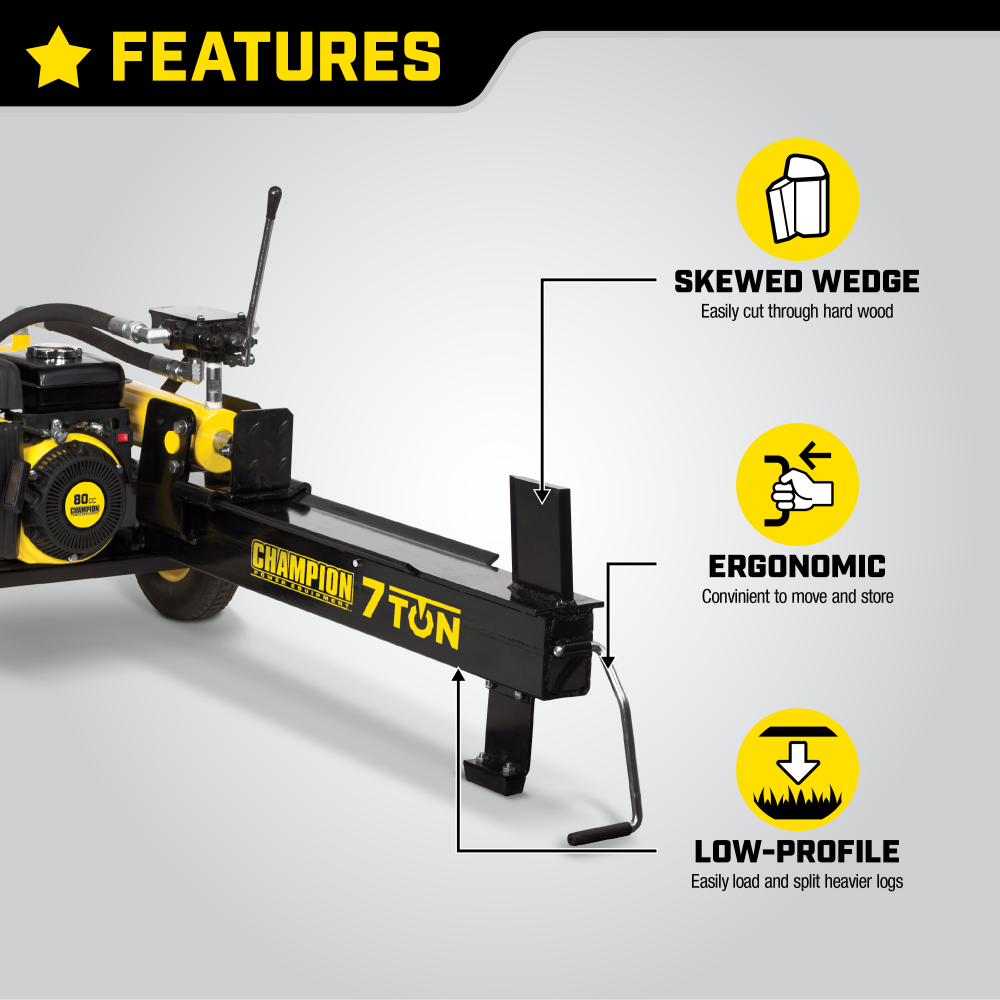 Champion gas discount log splitter