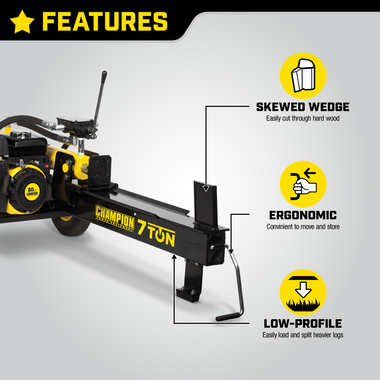 Champion Power Equipment 7-Ton Compact Horizontal Gas Log Splitter with Auto Return, large image number 1