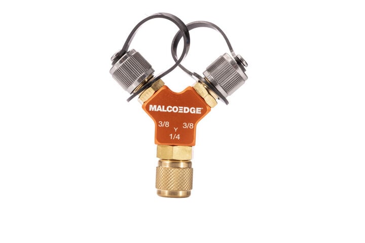 Malco Products Hi-Flow Y Branch 1/4 Inch x 3/8 Inch x 3/8 Inch, large image number 1