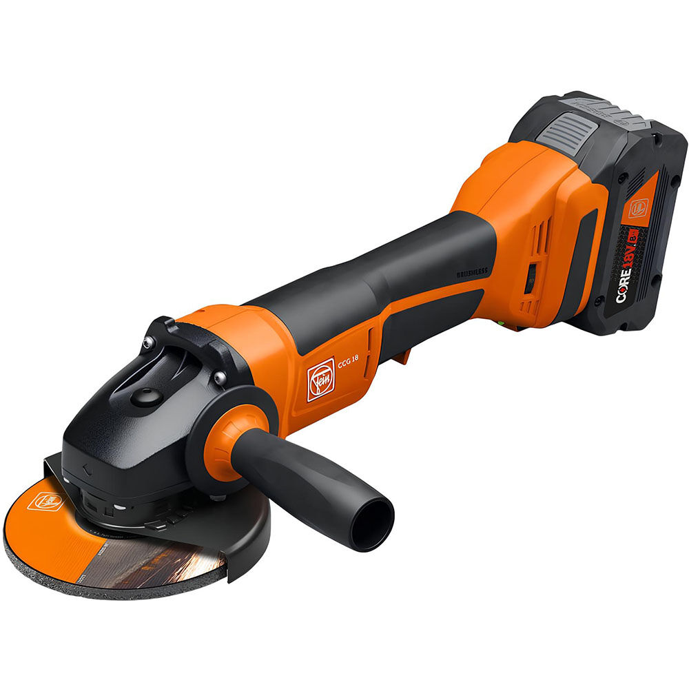 Fein SELECT 5in Paddle Switch Angle Grinder CCG 18-125 10 AS (Bare Tool), large image number 1