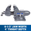 Wilton Tradesman 6-1/2 Round Channel Vise with Swivel Base, small image number 2