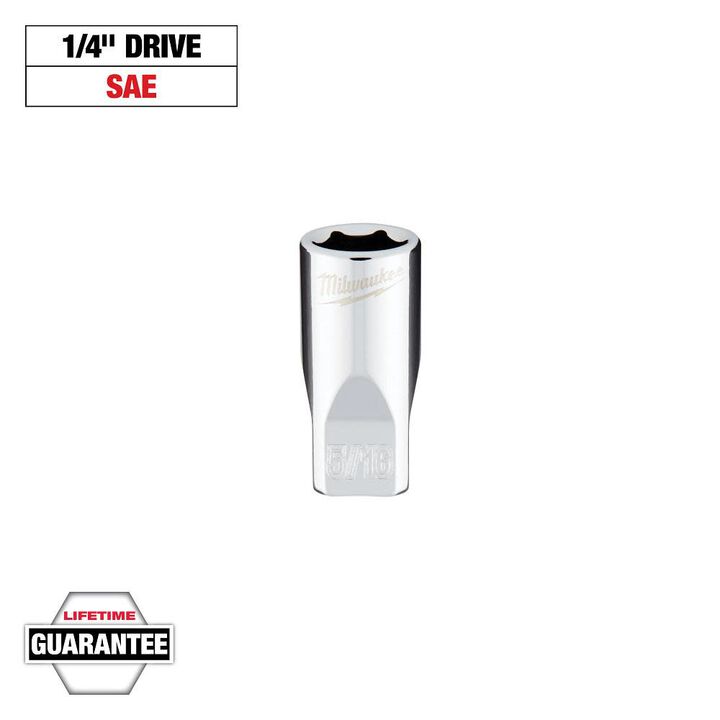 Milwaukee 1/4 in. Drive 5/16 in. SAE 6-Point Socket, large image number 8