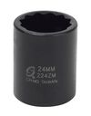 Sunex 1/2 Inch Dr 24mm 12-Point Impact Socket, small image number 1
