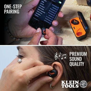 Klein Tools Bluetooth Jobsite Earbuds, large image number 3
