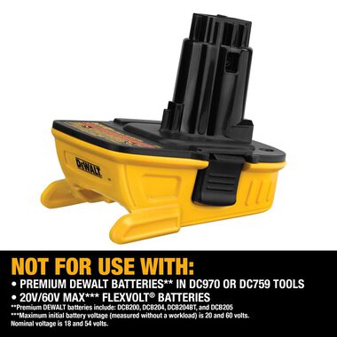 DEWALT 18V-20V Adapter Battery Combo Kit DCA2203C Acme Tools