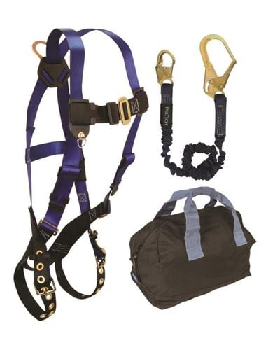 Falltech Fall Protection Starter Kit - 7016 Harness 8253 SAL 5005P Gear Bag