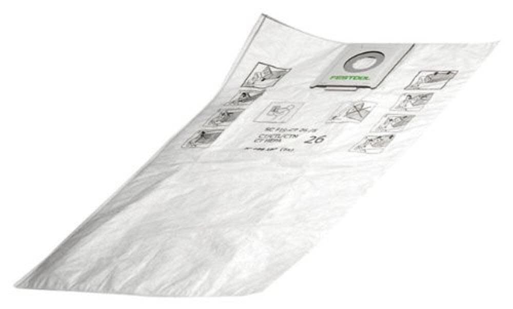 Festool Self Clean Filter Bag for CT26 (5pk), large image number 1