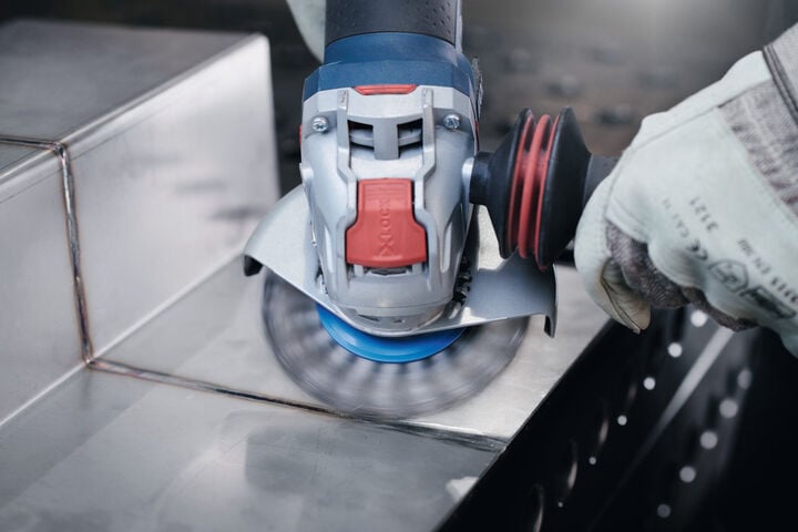 Bosch 4-1/2 Inch X-LOCK Ergonomic Angle Grinder with No Lock-On Paddle Switch, large image number 4