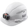 Klein Tools Hard Hat Vented Cap Style with Rechargeable Headlamp White, small