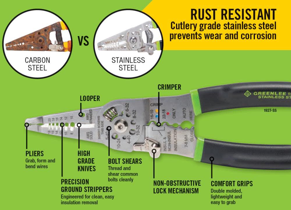 Greenlee automatic hot sale wire stripper