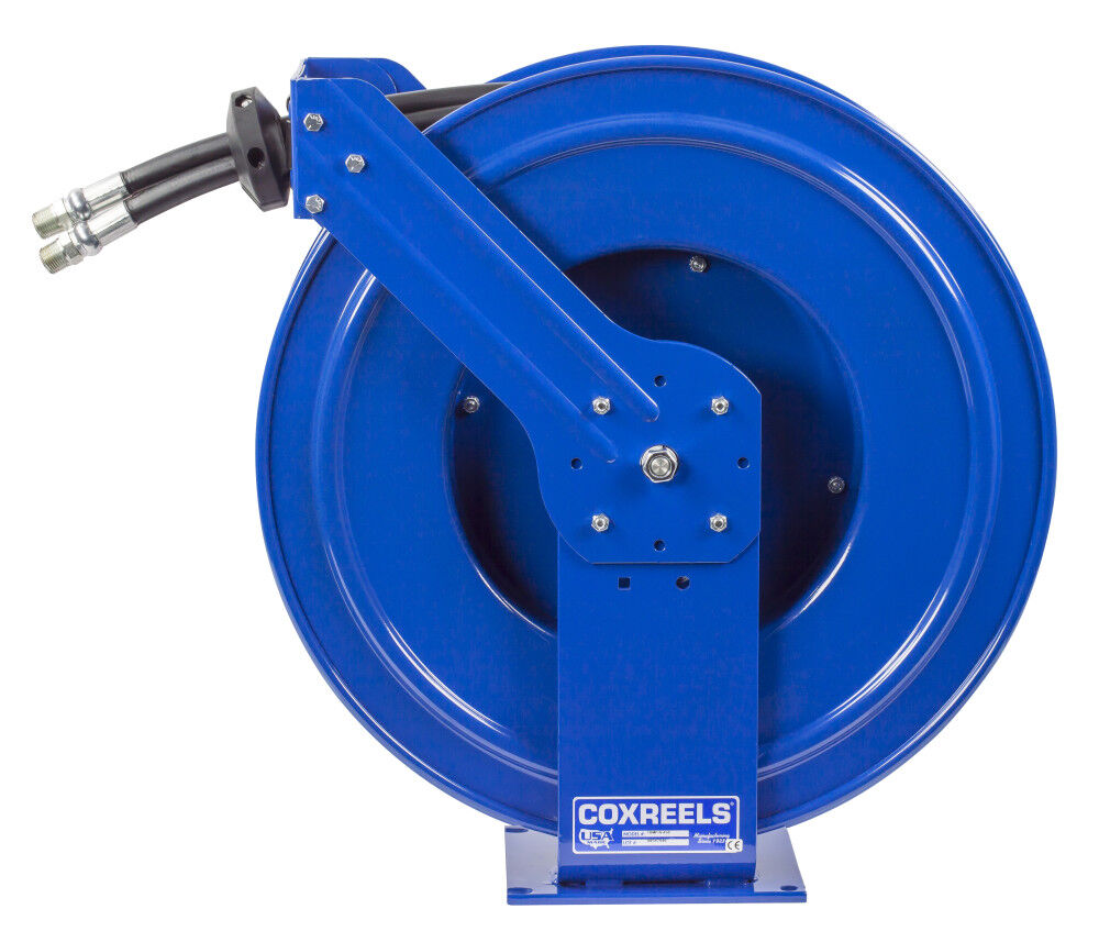 Coxreels Hose Reel Dual Hydraulic Hose Spring Rewind for Hydraulic Oil 3/8in ID 50' 3000 PSI, large image number 7