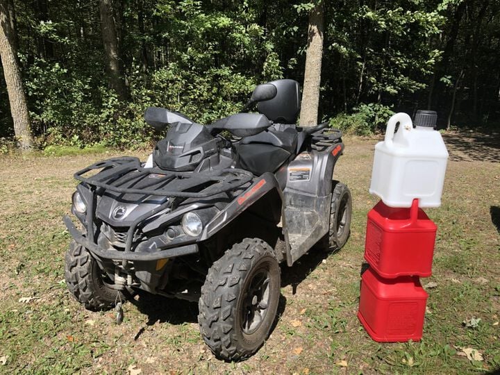 Flo-Fast 5 Gal Red Utility Can Stackable, large image number 8