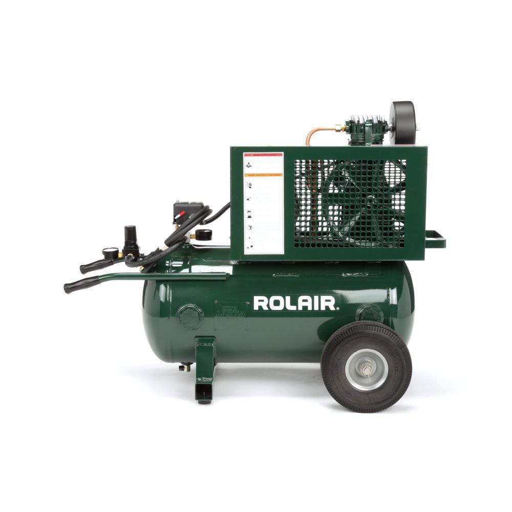 Rolair 20 Gallon 10.1 CFM 1.5HP 115/230V Wheeled Electric Air Compressor - 5520K17A-0003