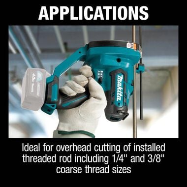 Makita 12V max CXT Lithium-Ion Brushless Cordless Threaded Rod Cutter (Bare Tool), large image number 2