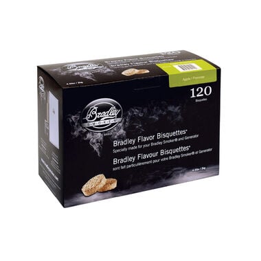 Bradley Smoker Smoking Bisquettes Apple Wood 120pk