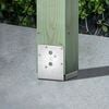 Simpson Strong-Tie 10/12 Gauge 6 x 6 ZMAX Coating ABU Adjustable Post Base, small image number 3