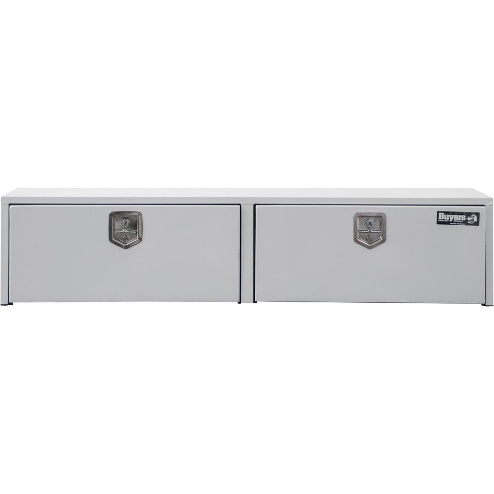 Buyers Products Company 18x16x72 Inch White Steel Topsider Truck Box, large image number 1