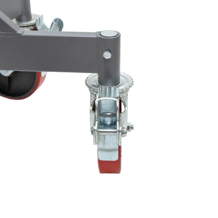 JET Low 5 Leg Pipe Jack Stand with Casters & Steel Rollers, large image number 3
