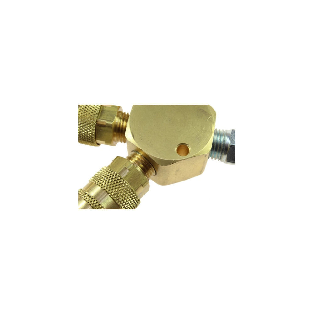 Coilhose 1/4 In. 3 Port Flat Hex Manifold Assembly, large image number 2