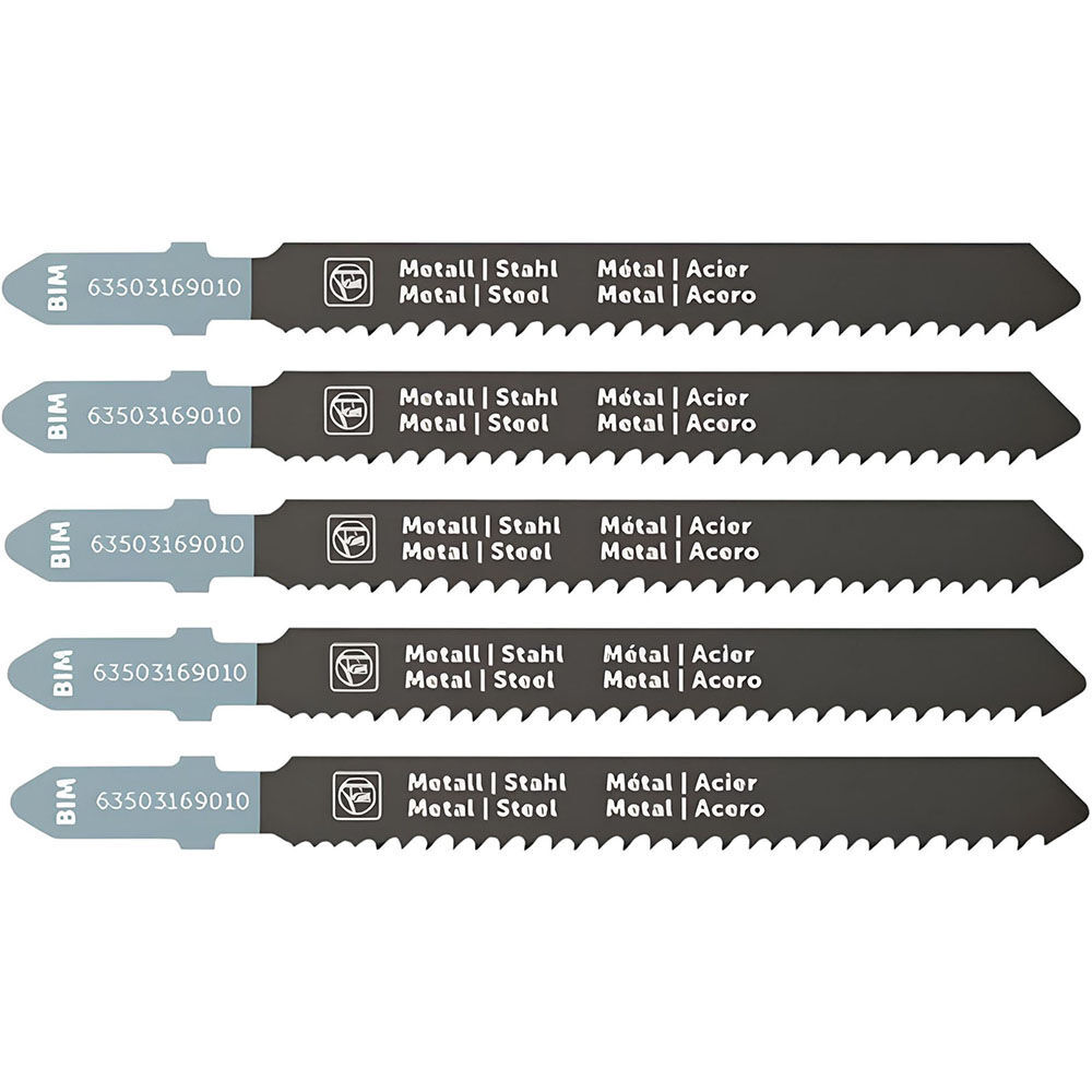 Fein 3 Inch 11-13 TPI BiMetal Jigsaw Blades, 5 Pack, large image number 1